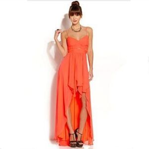 Hailey Logan Adrianna Papell high low dress